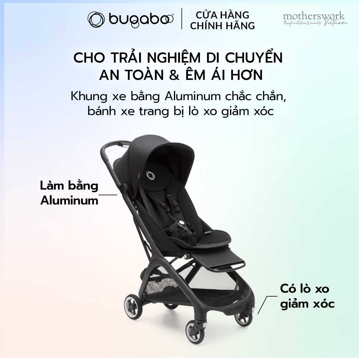 Xe đẩy gấp gọn cho bé Bugaboo Butterfly cho bé từ 6 tháng