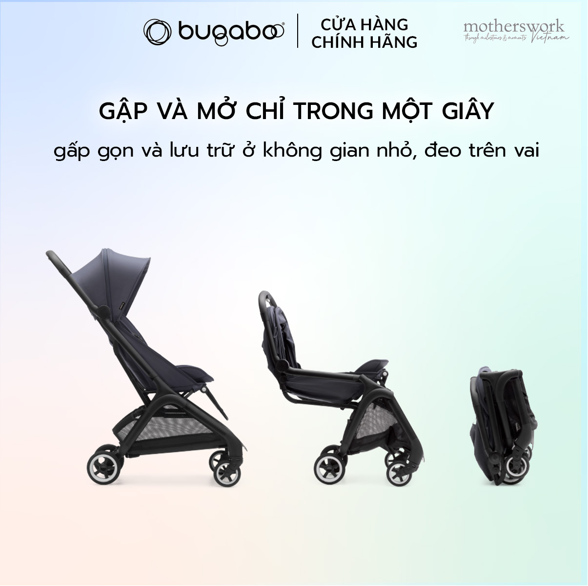 Xe đẩy gấp gọn cho bé Bugaboo Butterfly cho bé từ 6 tháng