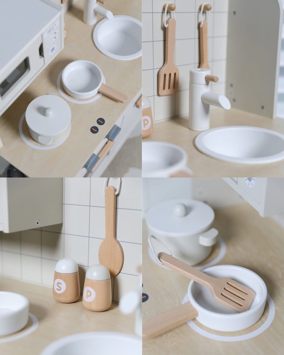 Bộ Đồ Chơi Nhà Bếp Bằng Gỗ Classic World Wooden Chef's Play Kitchen (11 Chi Tiết)