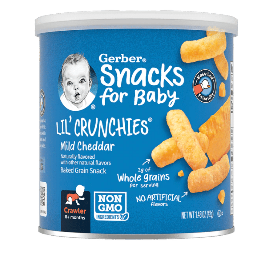 Bánh ăn dặm Gerber Lil Crunchies Cheddar 8M+