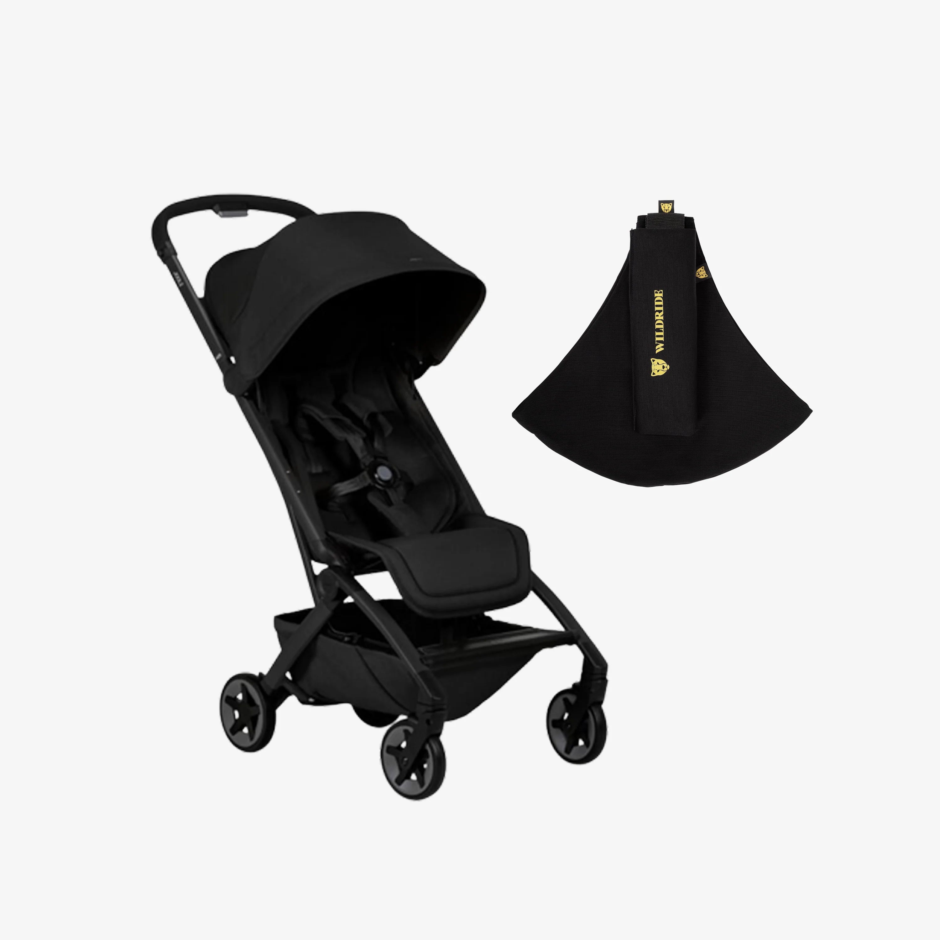 Bộ Xe Đẩy Joolz Aer² x Địu Trẻ Em Wildride (Combo Joolz Aer² x Wildride Bundle Black)