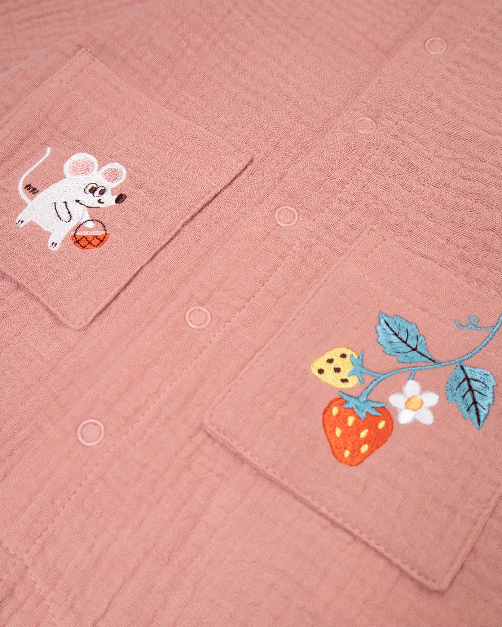 Quần Áo Cho Bé Berry Mouse Trip Long Romper (3M-24M) | NINUNAPZ