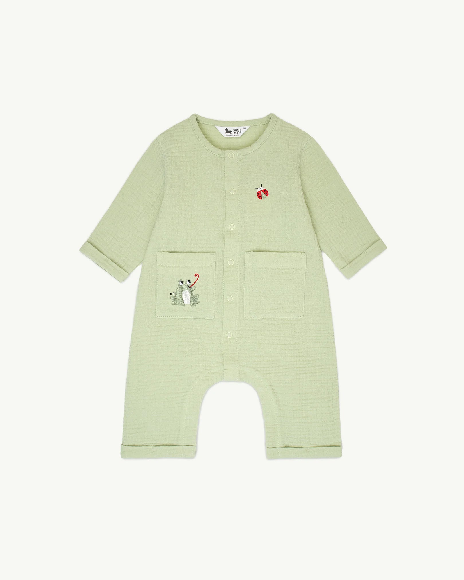 Quần Áo Cho Bé Froggy Bugsy Long Romper (3M-24M) | NINUNAPZ