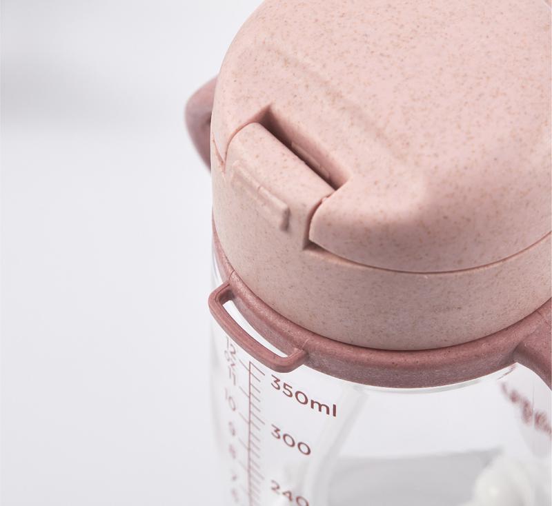 BÌNH TẬP UỐNG NƯỚC MUGU WHEAT STRAW CHO BÉ (350ML)