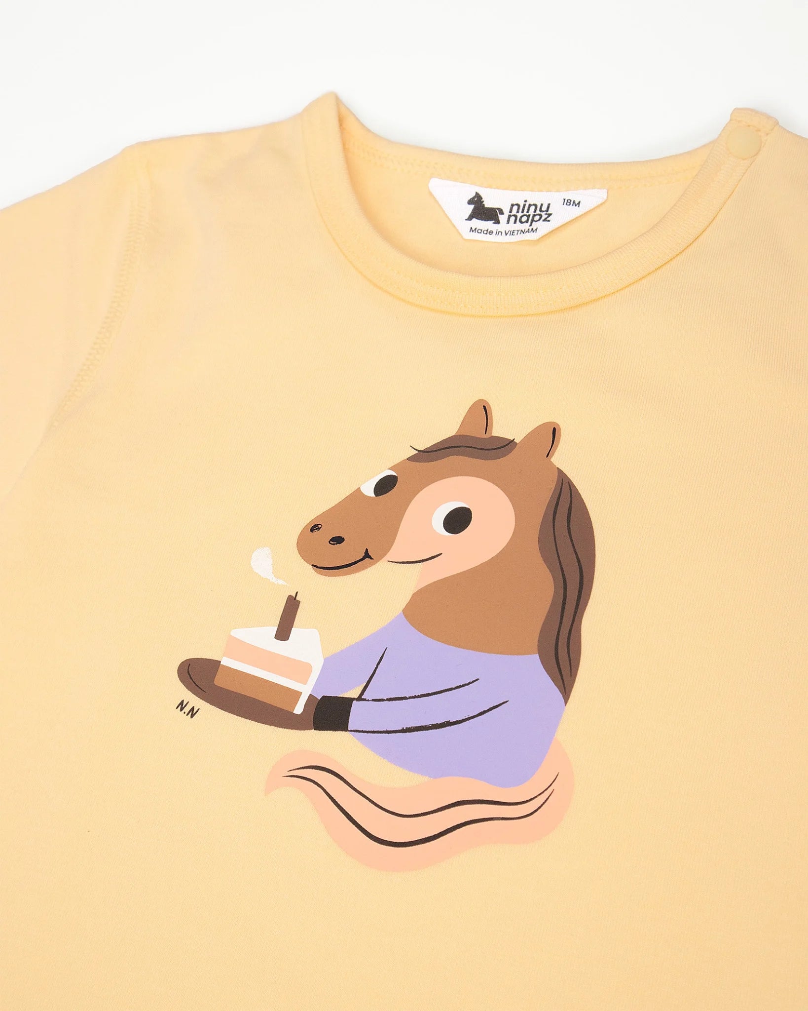 Quần Áo Body Cộc Tay Cho Bé Party Pony Short Sleeve Body (9M-24M) | NINUNAPZ