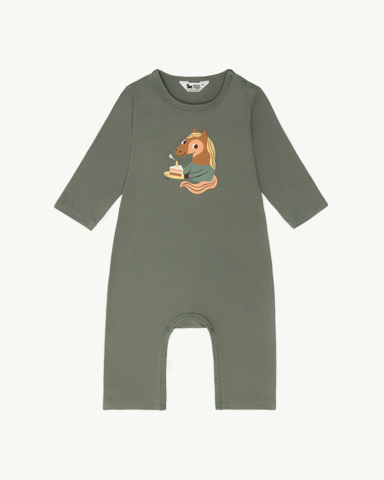 Quần Áo Body Cho Bé Party Pony Overall (9M-24M) | NINUNAPZ