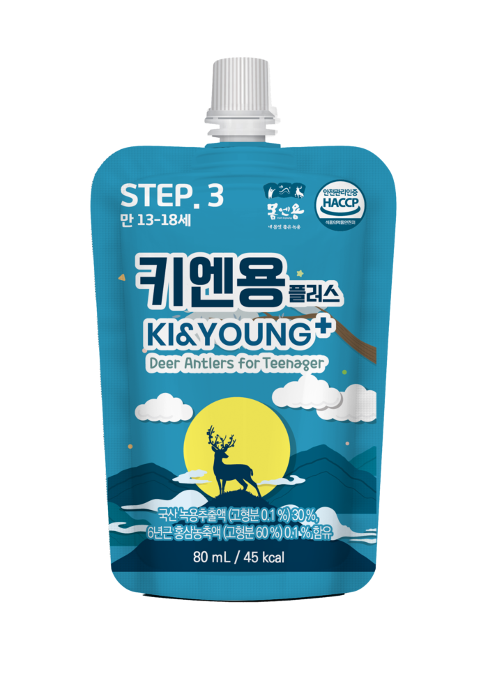 KI&YOUNG Plus 13Y+ Red Ginseng Deer Antler Water
