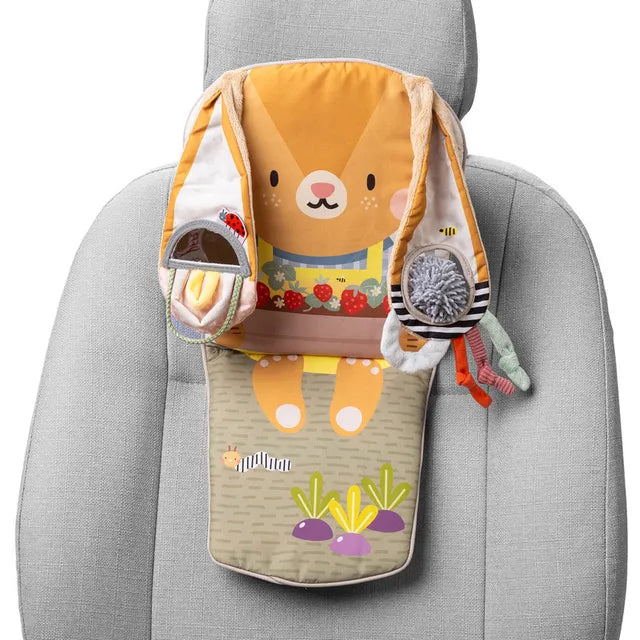 Thỏ Đồ Chơi Treo Ghế Xe Hơi Có Đèn Và Nhạc TAF TOYS Giải Trí Và Phát Triển Giác Quan Cho Bé