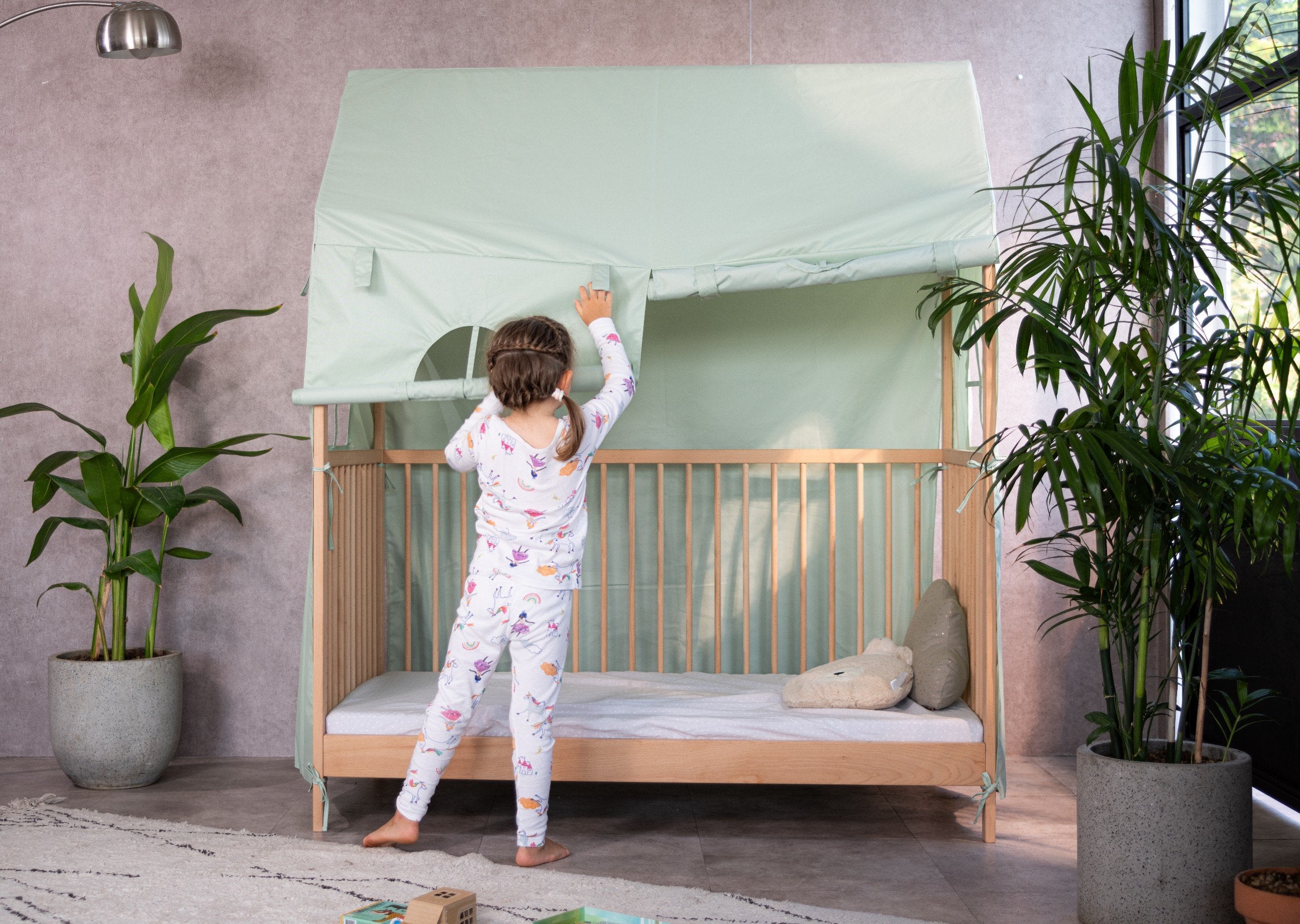 Màn phú giường Geuther Cozy-do House Cover - Textile Mint