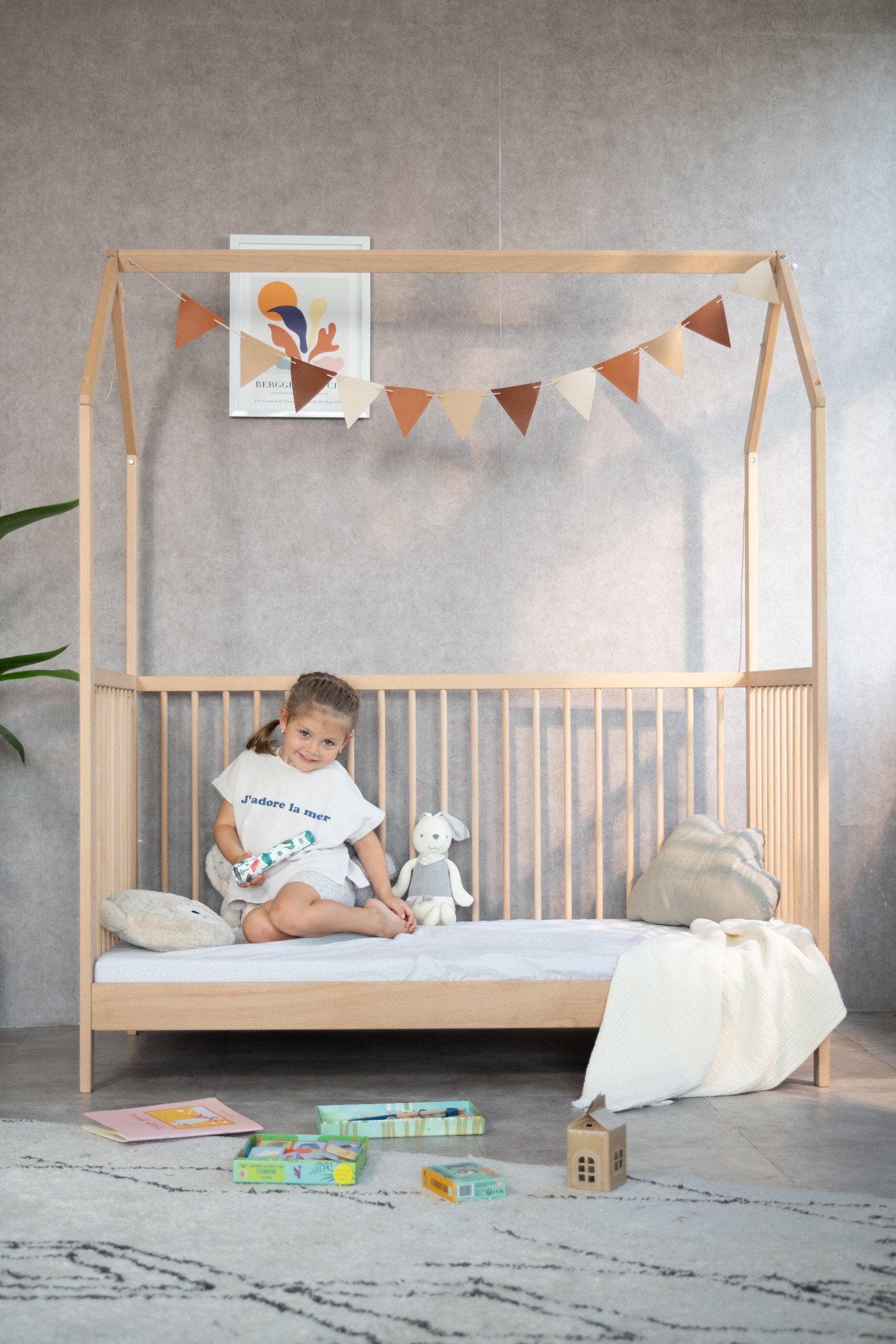 Giường Geuther "Cozy-do" Eco Bed 4 trong 1 140 x 70cm