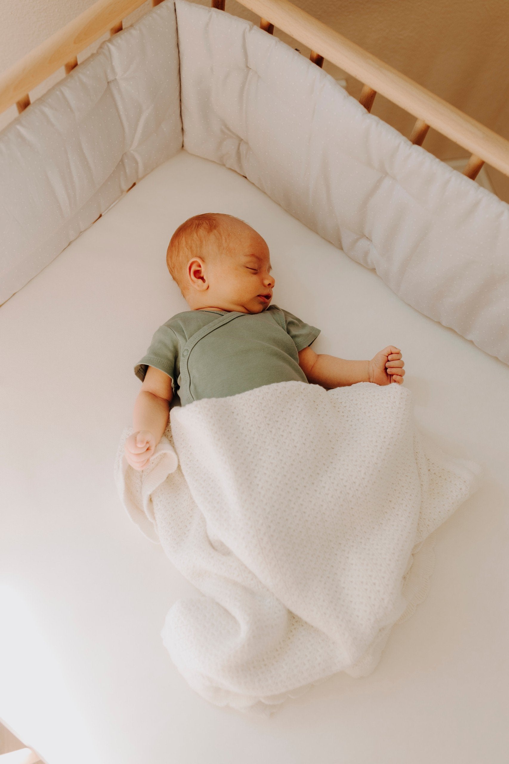 Geuther Betty Bumper Mattress - Gray/White Dots