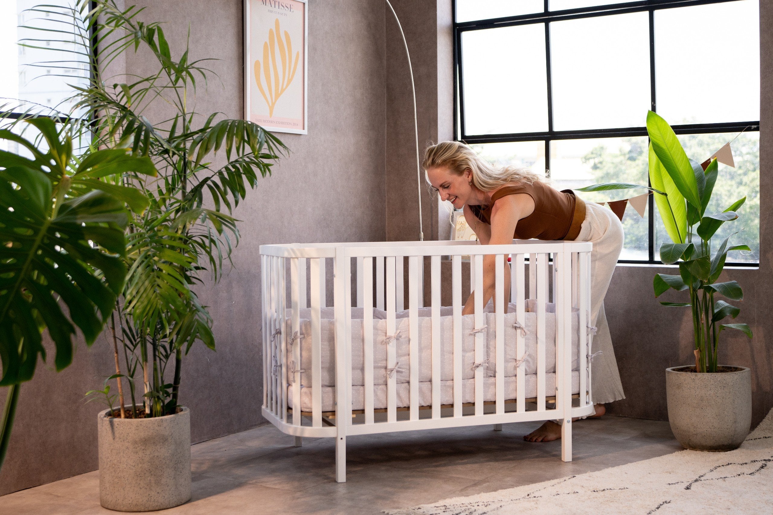 Cocoon Bed 120 x 60cm Geuther - White