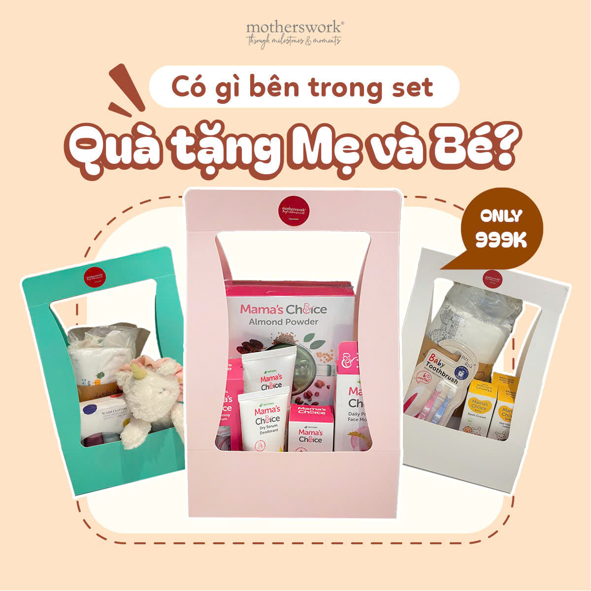 Bộ quà tặng cho mẹ và bé