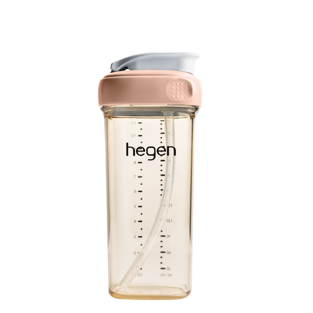 Bình Tập Uống Hegen Straw Cup Ppsu 330ml Màu