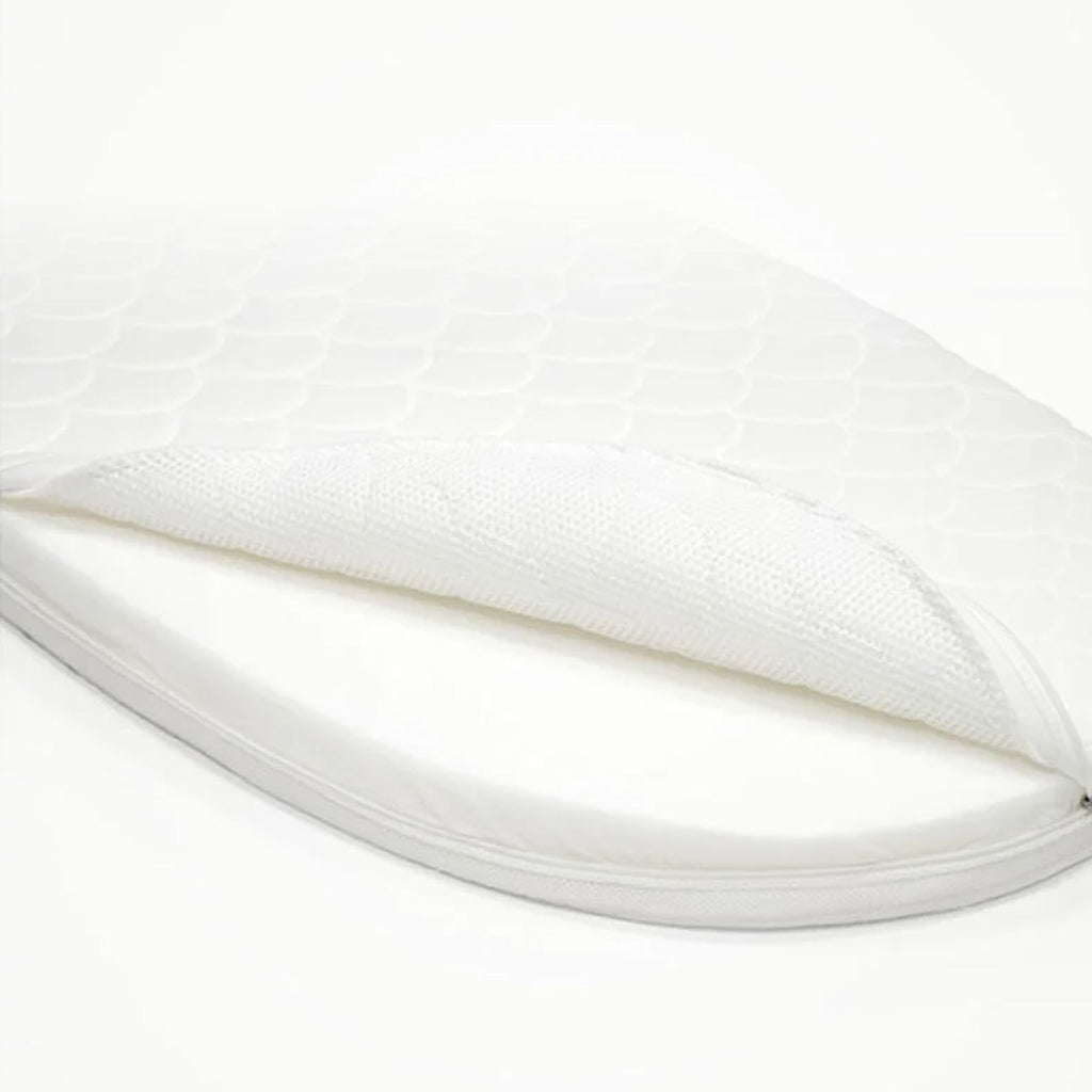 Stokke Sleepi Bed Mattress V3 premium crib mattress, with a mattress core made from soft and breathable Sorona fiber for your baby