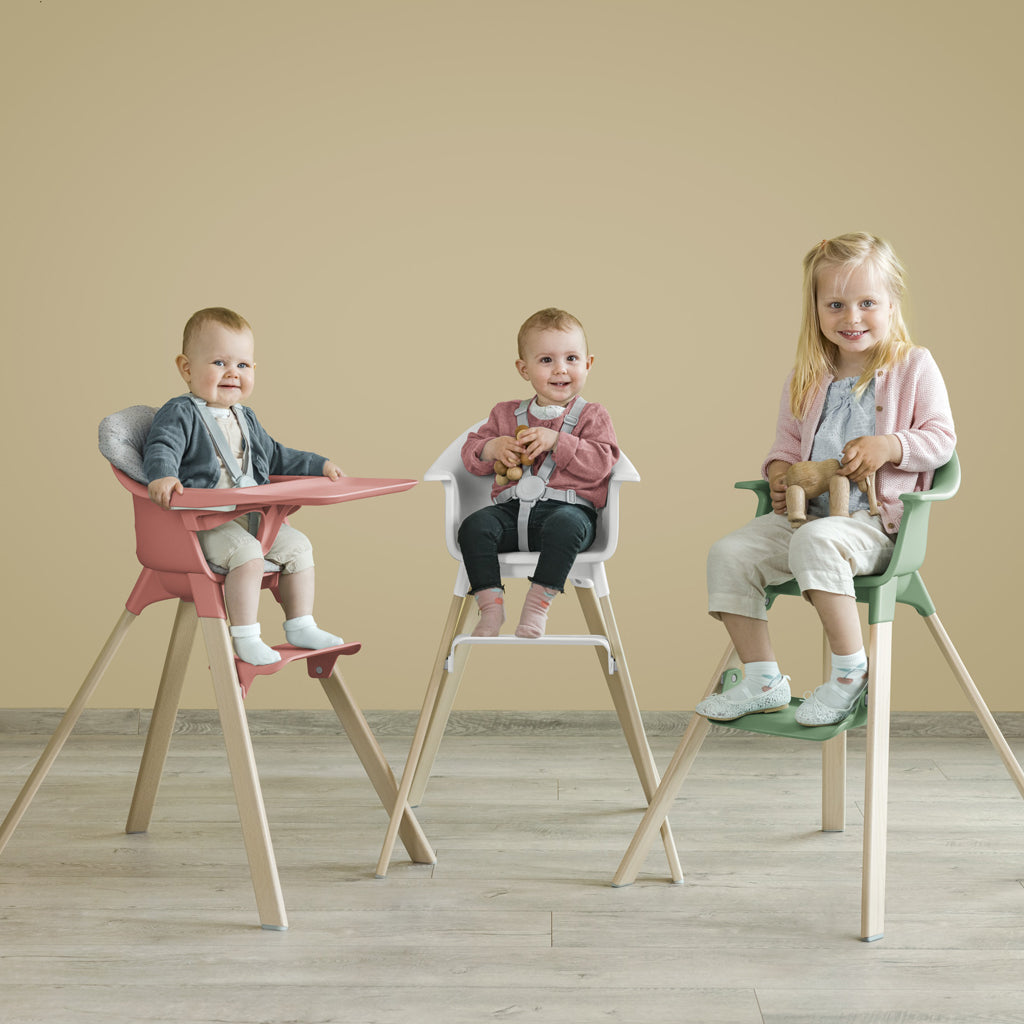 Stokke Clikk high chair is ergonomically designed, safe and high quality.
