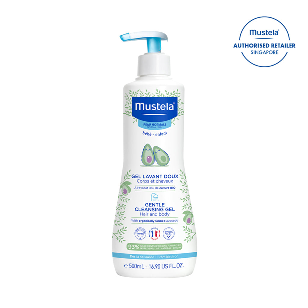Sữa Tắm Gội Toàn Thân Mustela Gentle Cleansing Gel 500ml