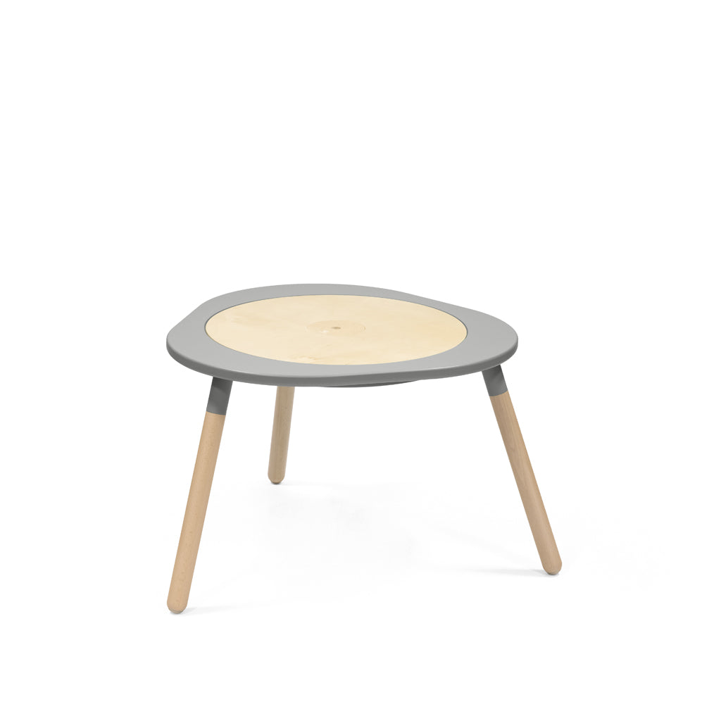 Stokke MuTable V2 study and play table, made from natural wood, with safe anti-slip base