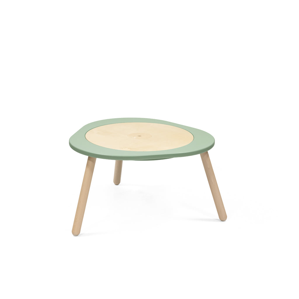 Stokke MuTable V2 study and play table, made from natural wood, with safe anti-slip base