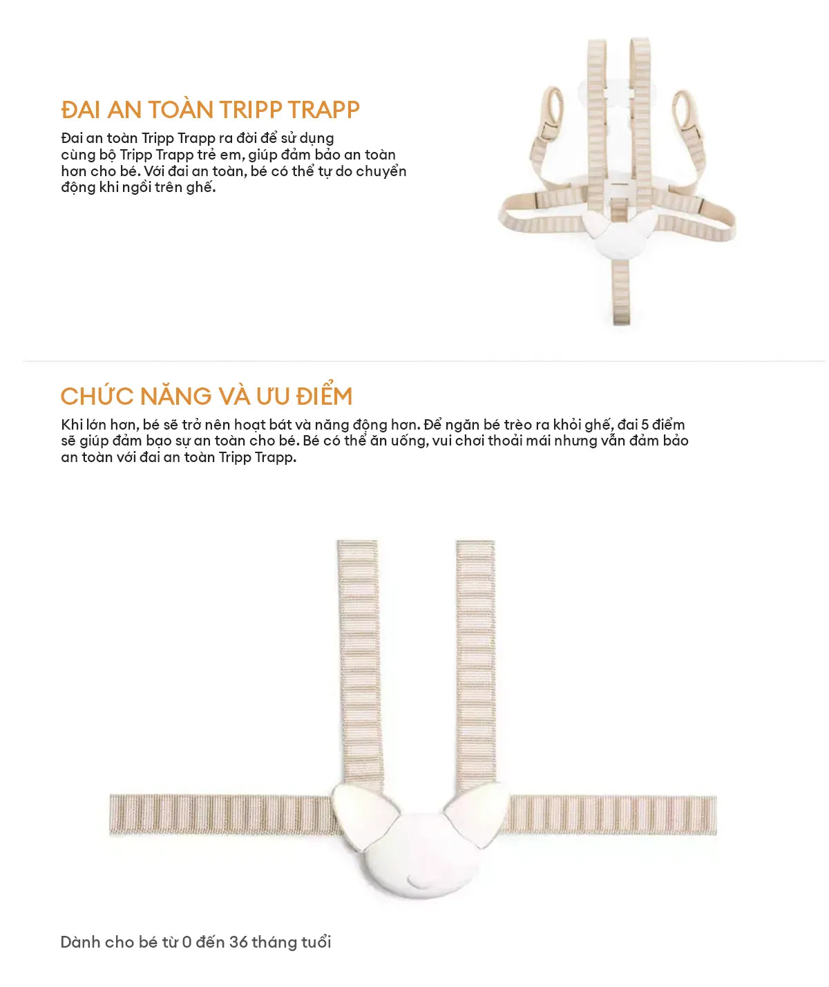 Stokke Tripp Trapp Harness (Ver.2) - Seat belt for Tripp Trapp chair