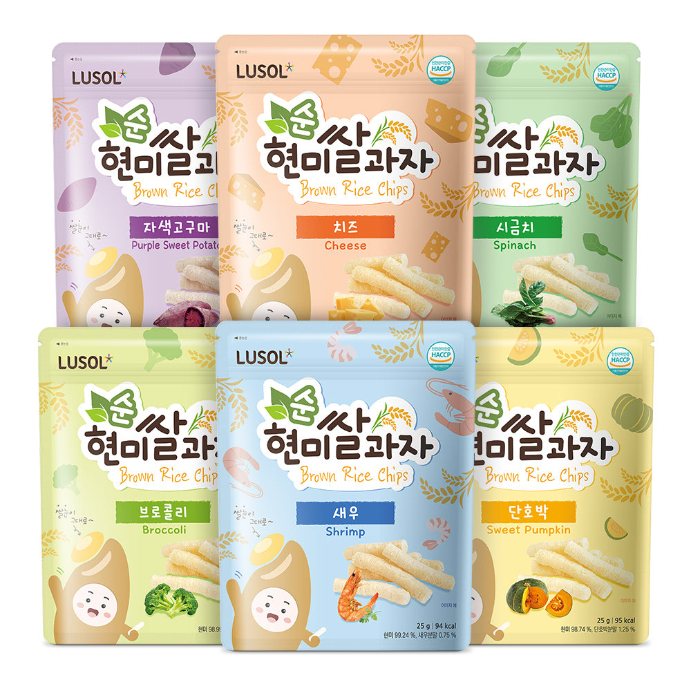 Bánh Ăn Dặm Gạo Lứt Lợi Khuẩn Lusol Cao Cấp Cho Bé Từ 6 Tháng Tuổi – Mềm Tan, Thuận Tiện