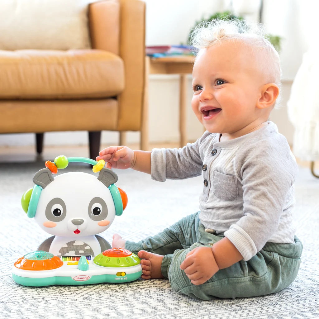 Đồ Chơi Âm Nhạc Bàn Xoay DJ Chú Gấu Trúc Infantino Spin & Slide DJ Panda