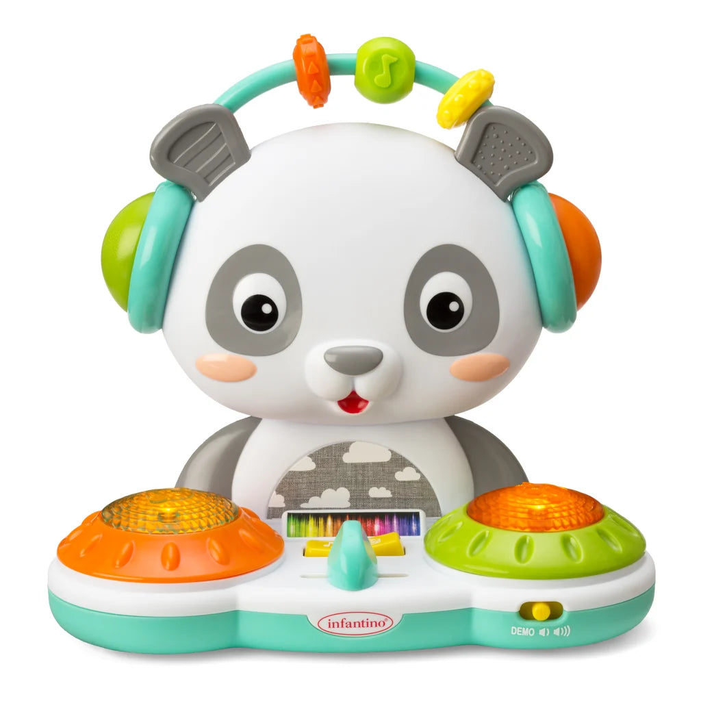 Đồ Chơi Âm Nhạc Bàn Xoay DJ Chú Gấu Trúc Infantino Spin & Slide DJ Panda