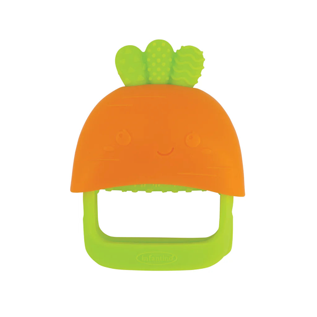 Gặm Nướu Silicone Dạng Bao Tay Hình Cà Rốt – Handy Dandy Teething Mitt, Carrot | Infantino