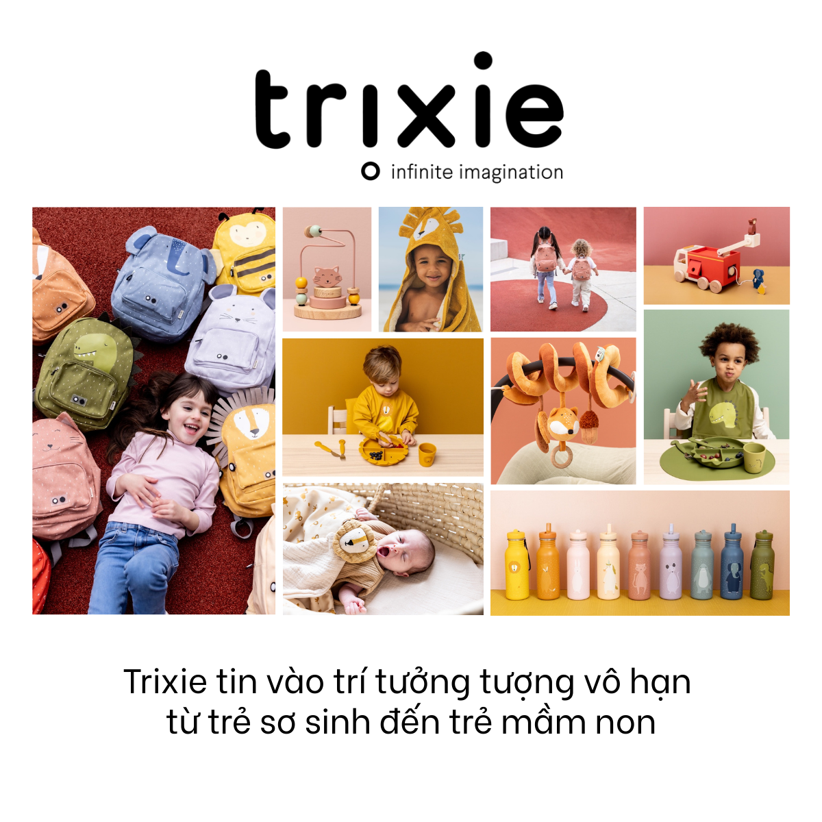 Lắc Tay Đồ Chơi Cho Bé TRIXIE TRX WRIST RATTLE Kích Thích Giác Quan Sơ Sinh An Toàn