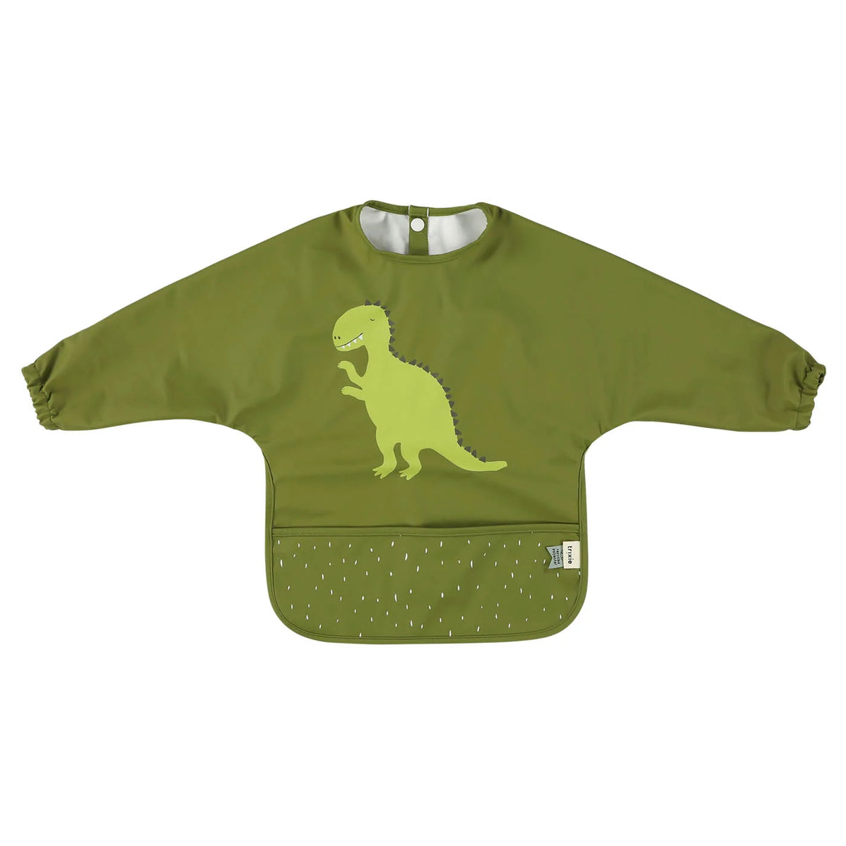 Waterproof Long Sleeve Baby Bib for Babies from 6 Months | Trixie Waterproof Long Sleeve Bib
