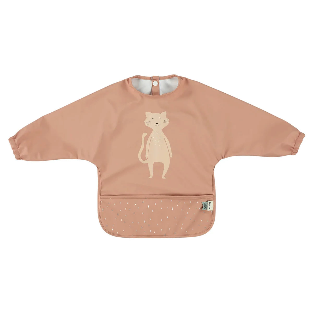 Waterproof Long Sleeve Baby Bib for Babies from 6 Months | Trixie Waterproof Long Sleeve Bib