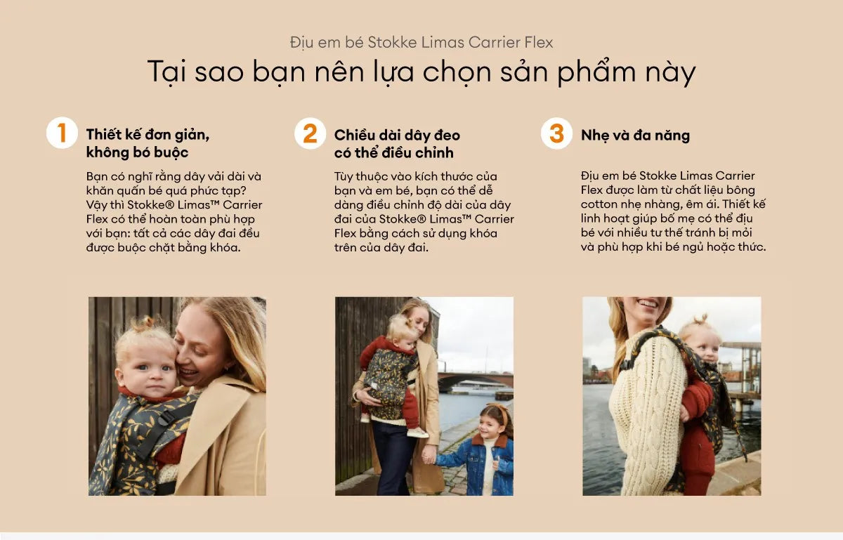 Stokke® Limas™ Carrier Plus Flex Baby Carrier [many colors]