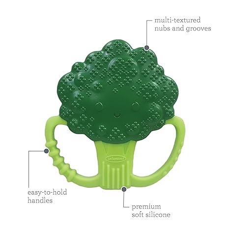 Infantino Gặm Nướu Silicone Hình Cây Súp Lơ Cho Bé Tập Nhai An Toàn