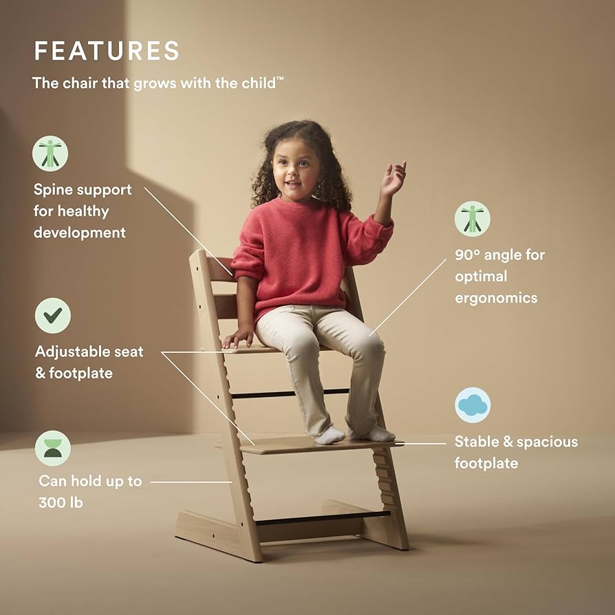 Ghế ăn dặm cho bé cao cấp Stokke Tripp Trapp, tải trọng 136kg, bảo hành 7 năm - Trip Trapp High Chair