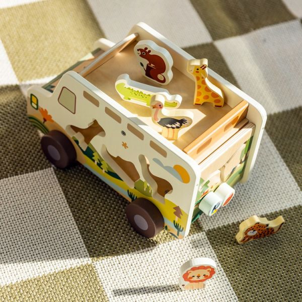 CWO Classic World Prairie Explorer Truck - Safe Musical Puzzle Toy for Babies
