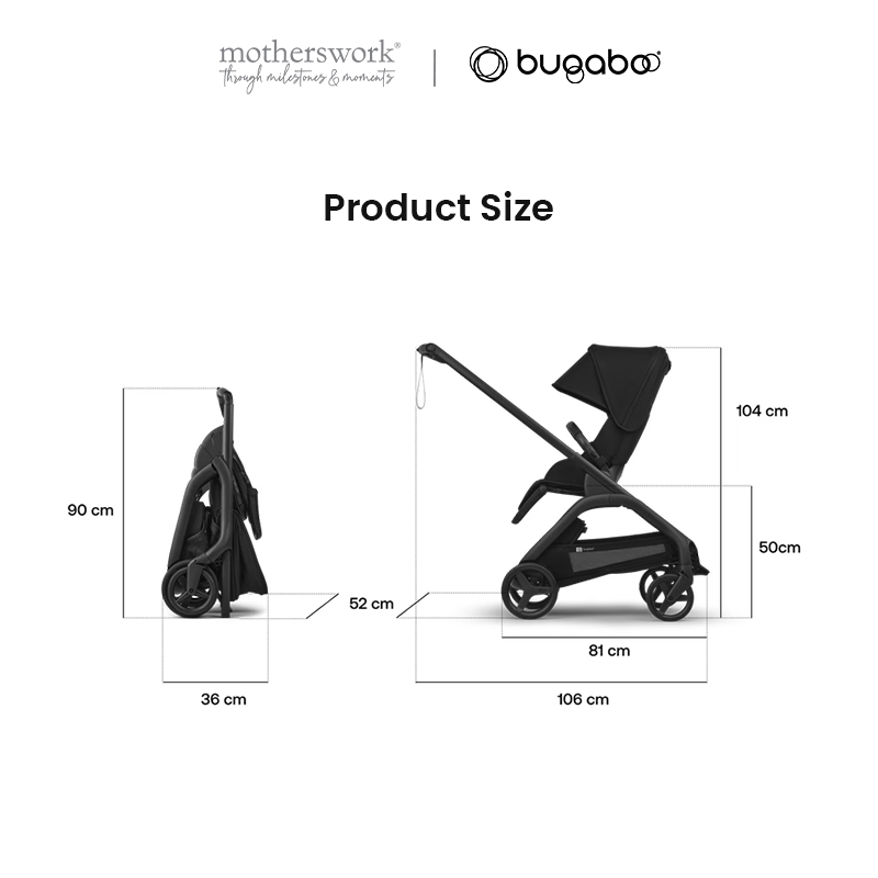 Bugaboo Dragonfly Plus Compact Stroller (Chassis and Canopy)