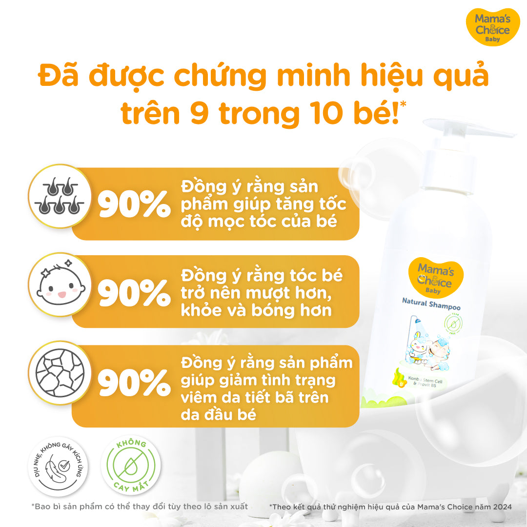 Dầu Gội Trẻ Em Mama's Choice – Sữa Gội Tăng Mọc Tóc Cho Bé Từ 0 Tháng 200ml