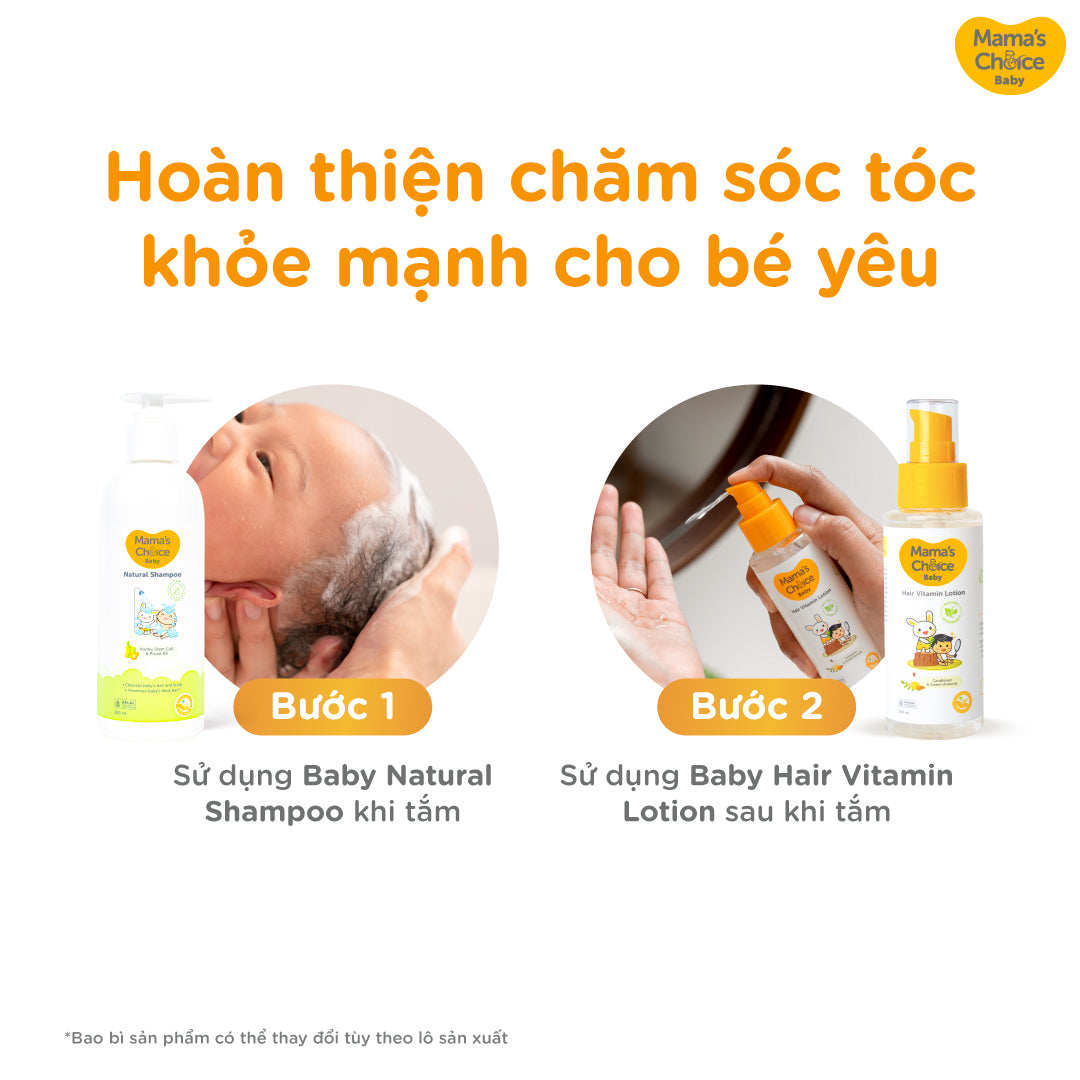 Dầu Gội Trẻ Em Mama's Choice – Sữa Gội Tăng Mọc Tóc Cho Bé Từ 0 Tháng 200ml