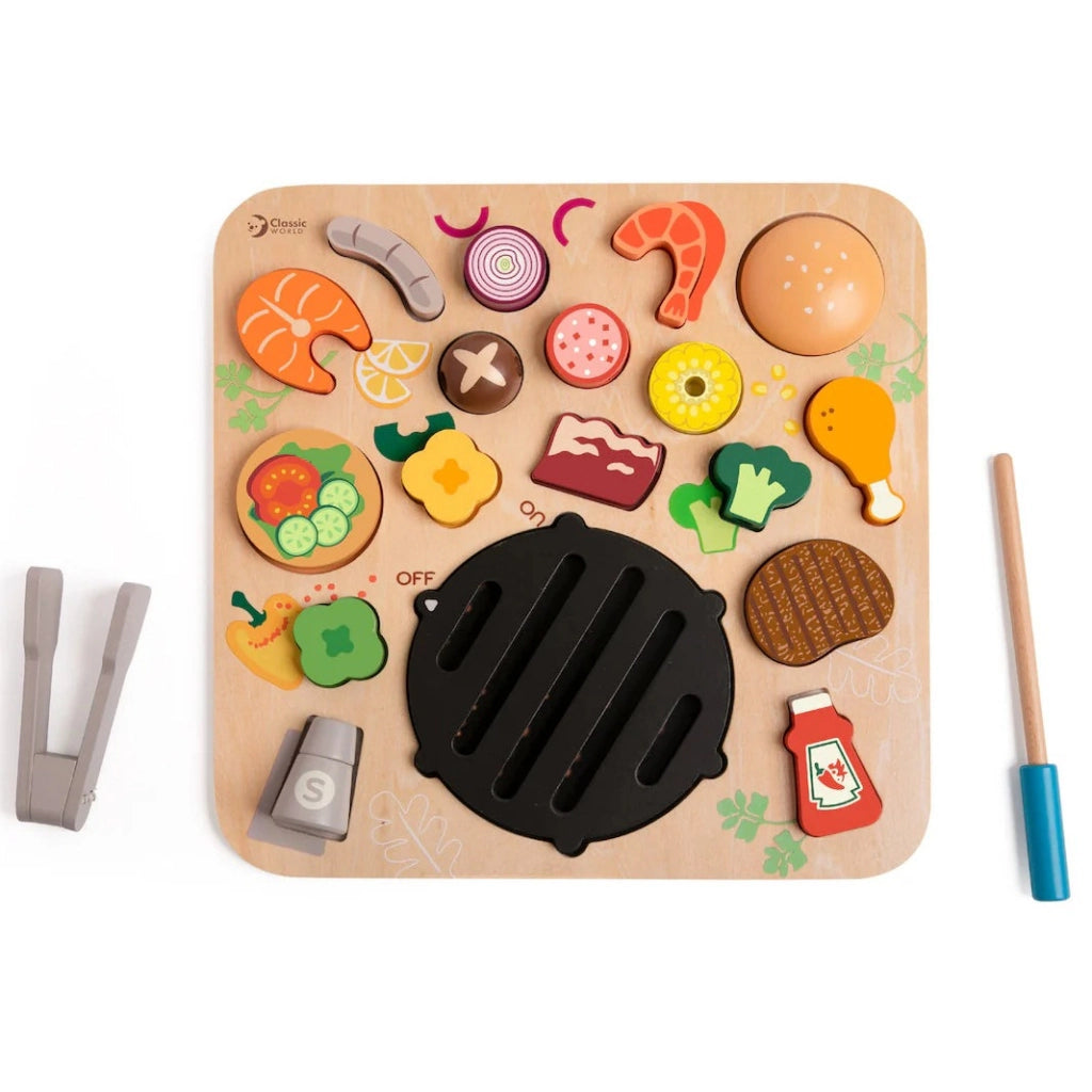 Bộ Đồ Chơi Gỗ Lắp Ráp Tiệc Nướng BBQ Puzzle | Classic World