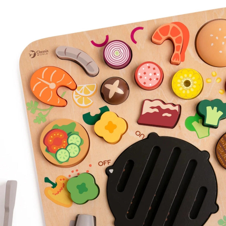 Bộ Đồ Chơi Gỗ Lắp Ráp Tiệc Nướng BBQ Puzzle | Classic World