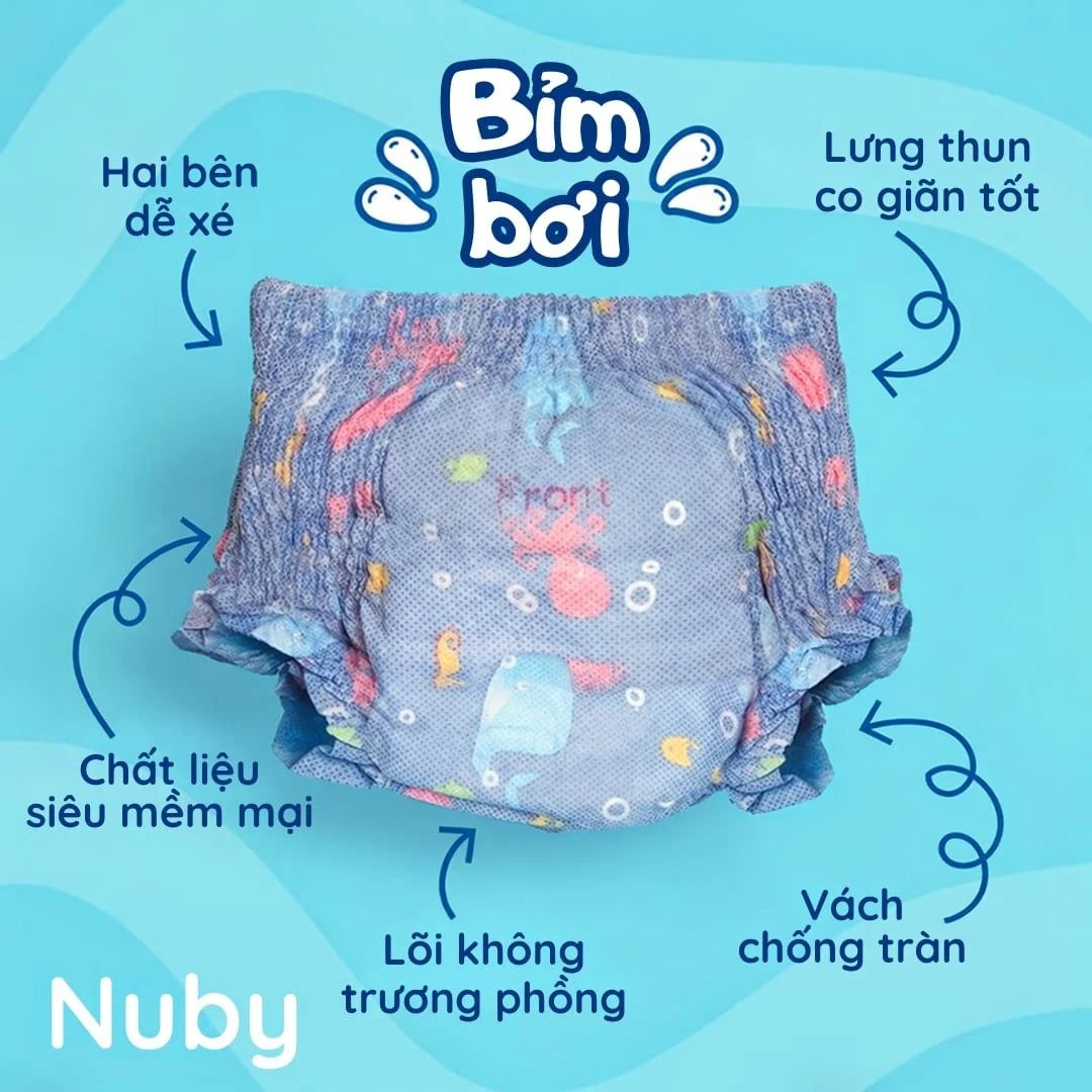 Tã Bơi Dùng Một Lần Cho Bé 9 - 17kg (Size M/L) | Nuby