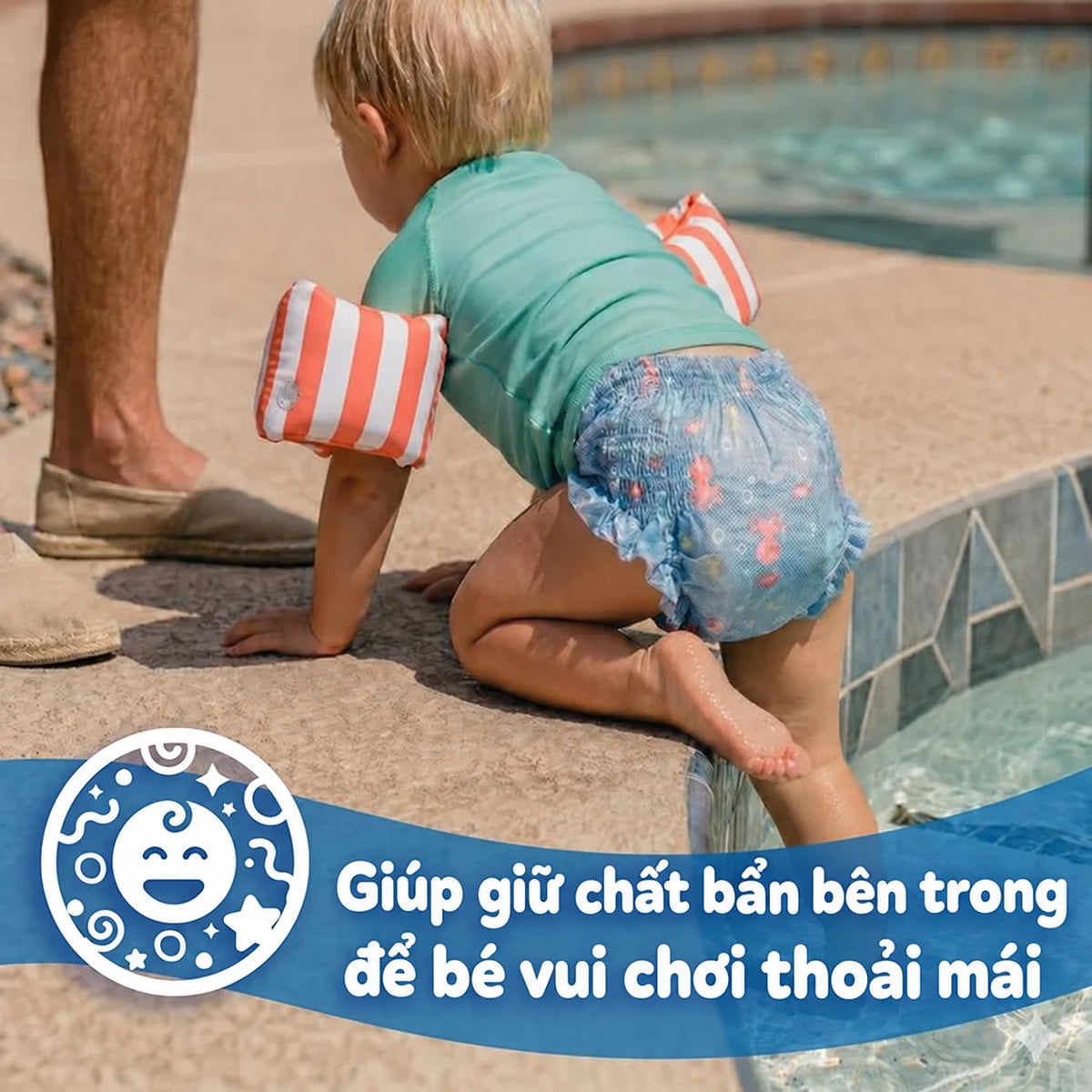Tã Bơi Dùng Một Lần Cho Bé 9 - 17kg (Size M/L) | Nuby