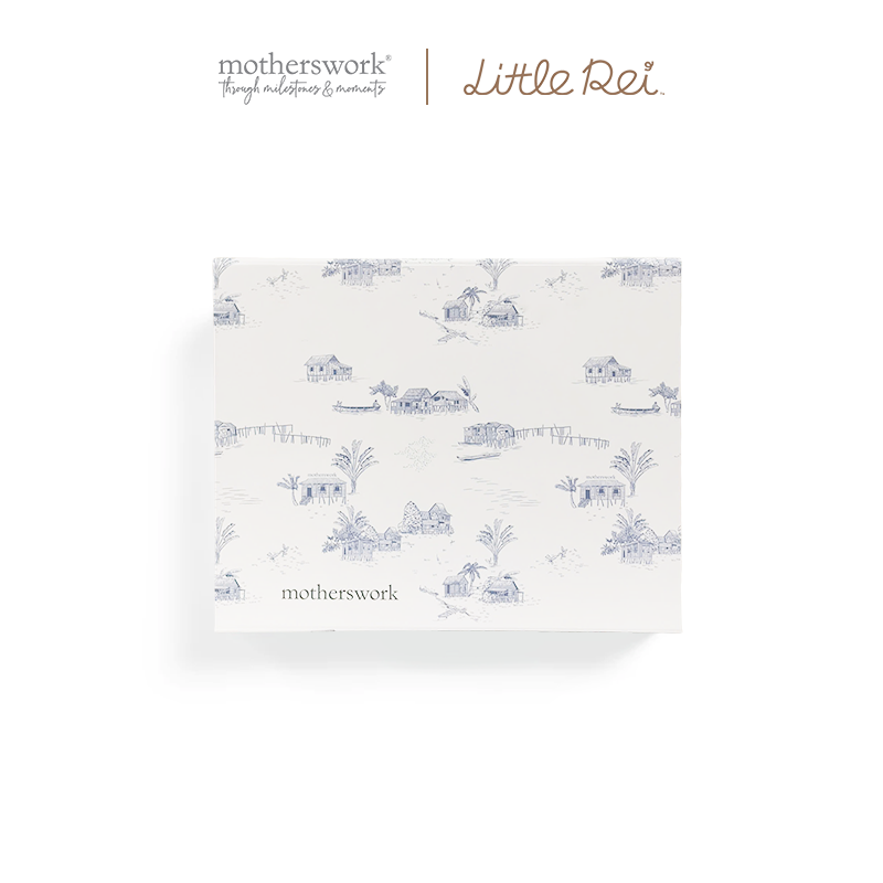 Little Rei Gift Box for Baby Including Bolster, Swaddle, and Blanket