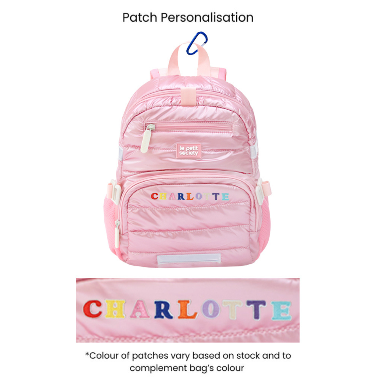 Balo Đi Học Mini Le Petit Society Pink Puffer – Cho Bé Từ 5 Tuổi
