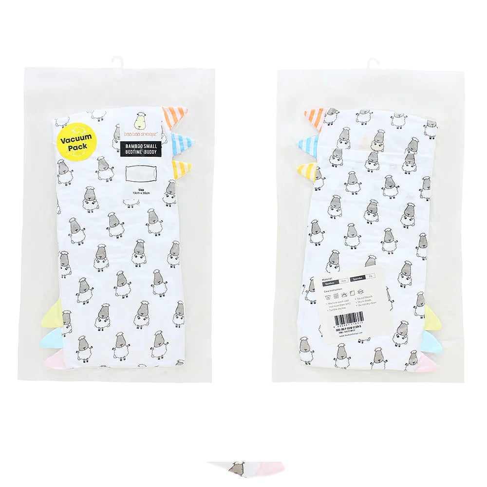 Gối Ôm Vải Sợi Tre Hoạ Tiết Chú Cừu Bed-Time Buddy (13x30cm) Nhiều Màu| Baa Baa Sheepz