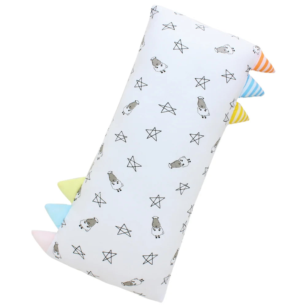 Gối Ôm Sợi Tre Cao Cấp Hoạ Tiết Chú Cừu Và Ngôi Sao Bed-Time Buddy (18x38cm) | Baa Baa Sheepz