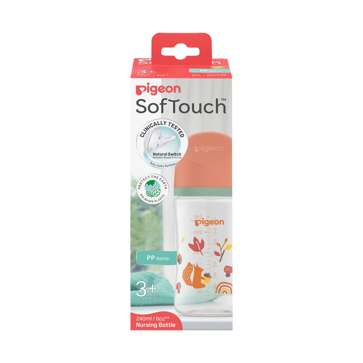 Bình sữa Pigeon Softouch 240ml thế hệ mới