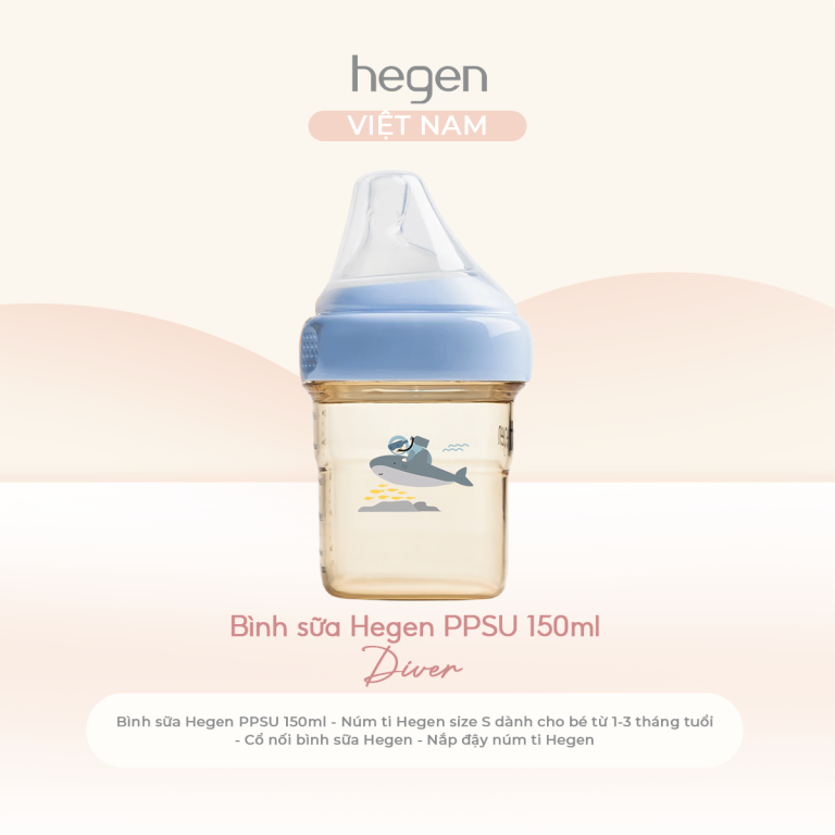 Bình Sữa Hegen PPSU Phiên Bản Blue Diver | Hegen