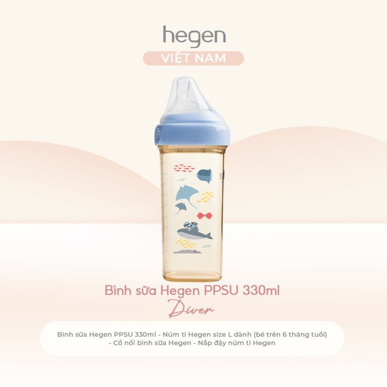 Bình Sữa Hegen PPSU Phiên Bản Blue Diver | Hegen