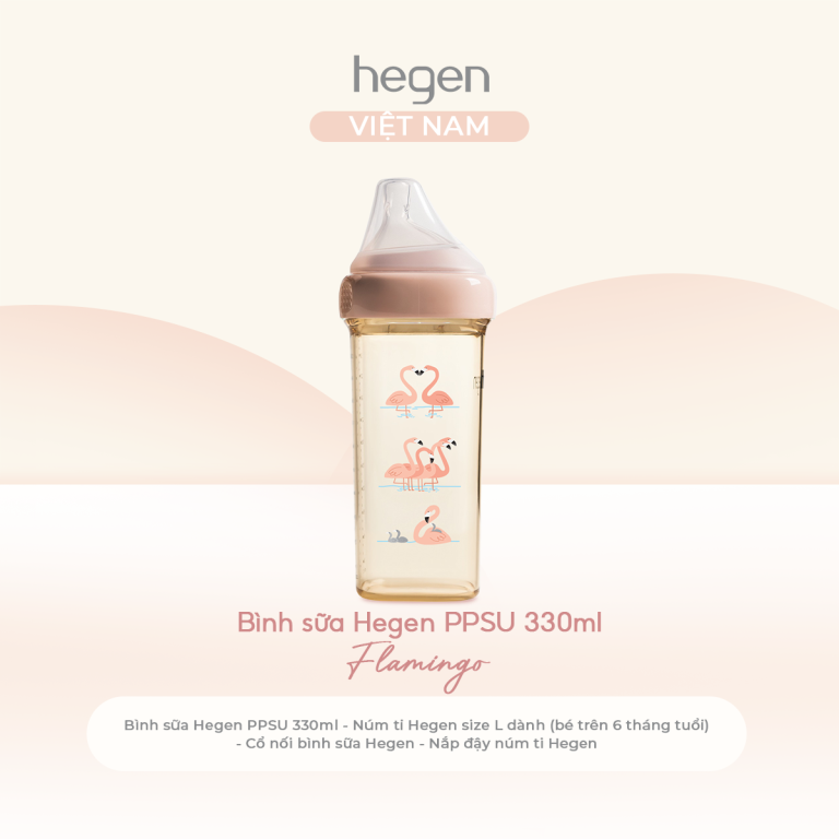 Bình Sữa Hegen PPSU PCTO Pink Flamingo | Hegen